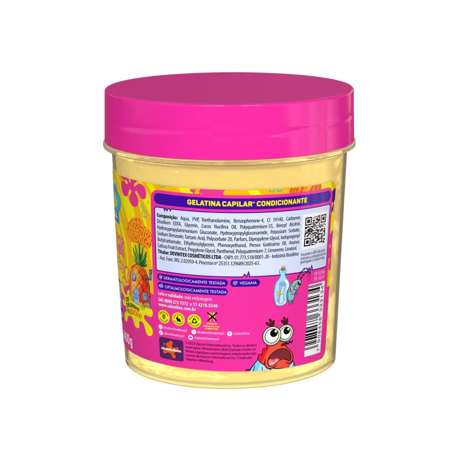 Kit Completo SOS Cachos Kids Bob Esponja