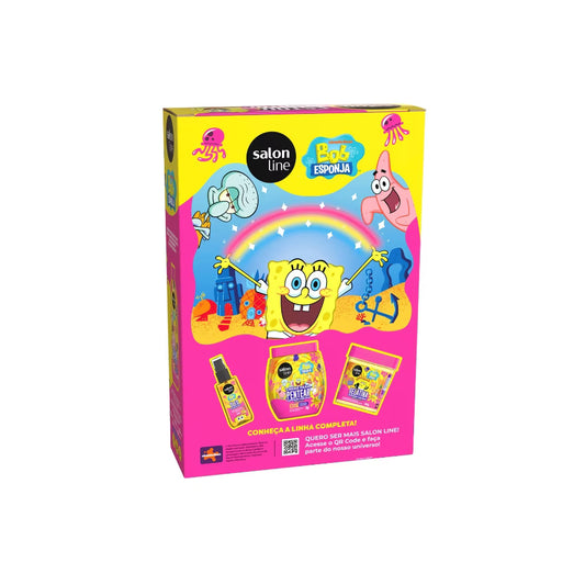 Kit SOS Cachos Kids Bob Esponja com Shampoo + Creme Multifuncional e Óleo de Tratamento